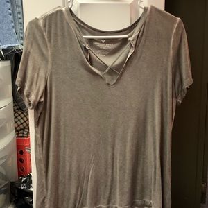 American eagle crossed t shirt